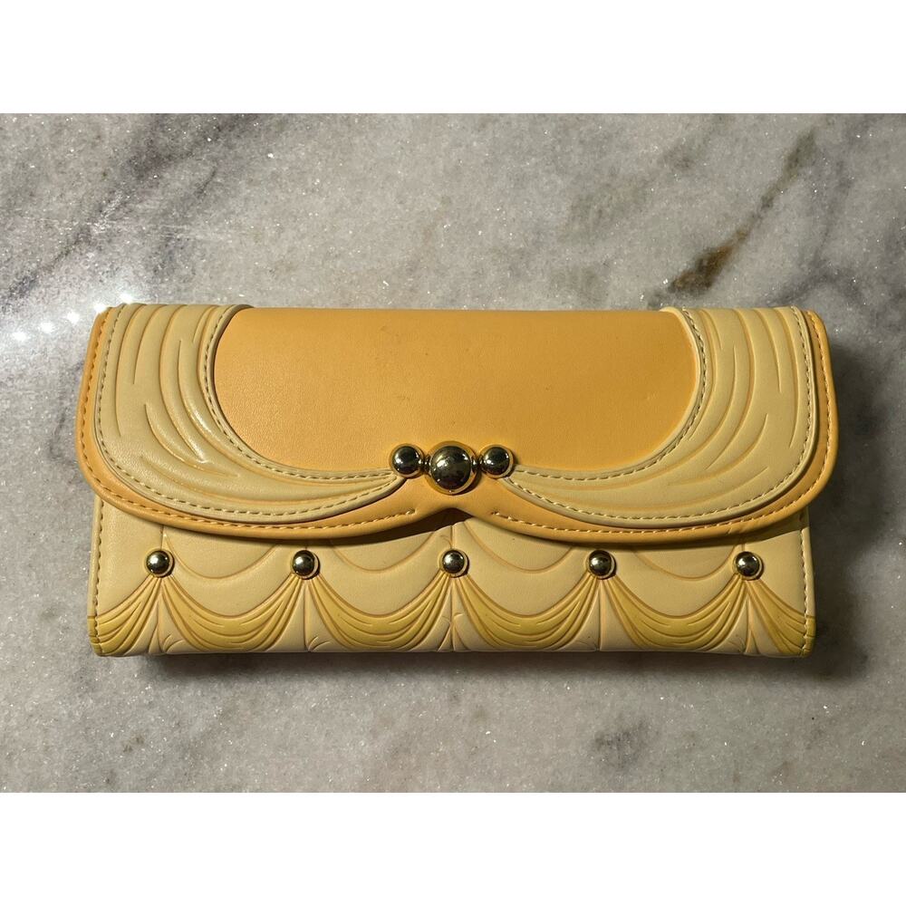 Beauty and the Beast 30th Anniversary Disney Loungefly Wallet Yellow